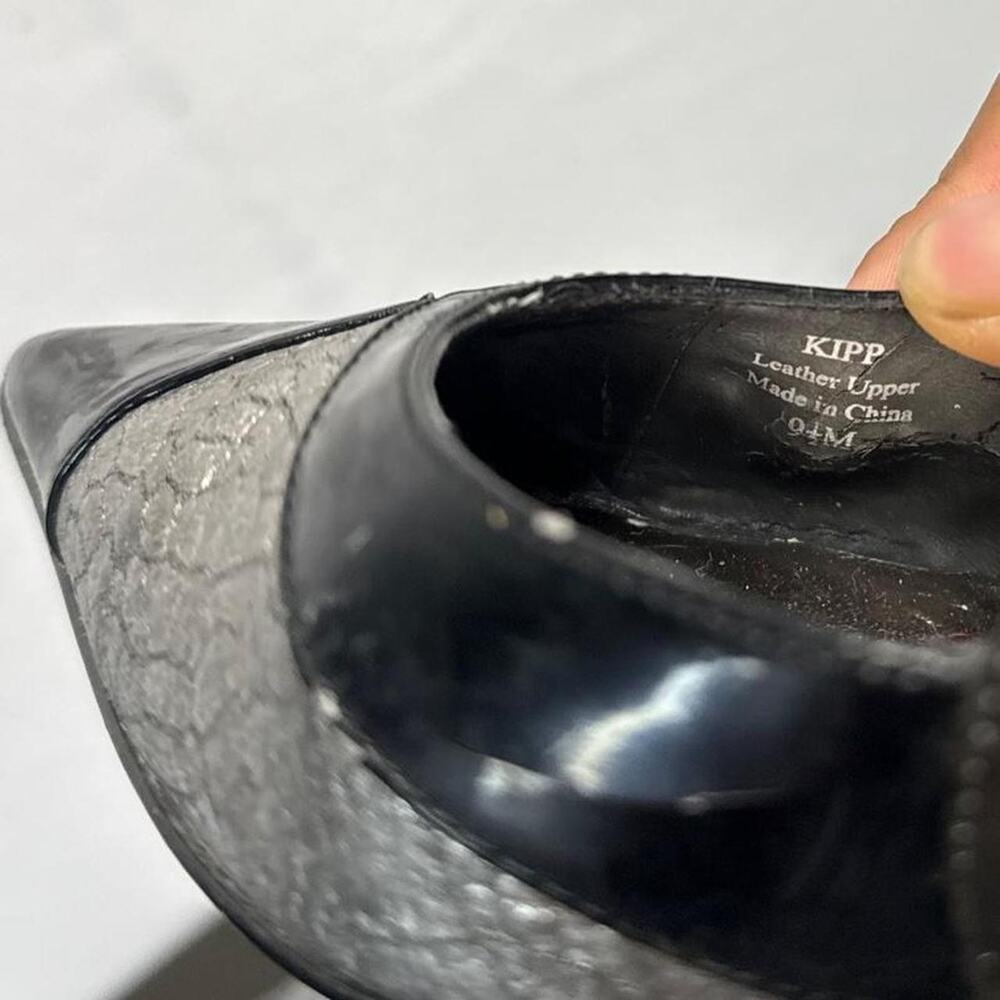 J. Renee black & silver crocodile skin texture office siren heels size 9 1/2 - Picture 8 of 8